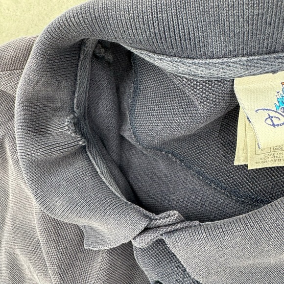 Vintage Disneyland Resort Polo Shirt Mens Large Sorcerer Mickey Blue Embroidered - Picture 5 of 9